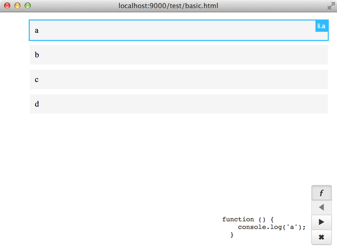 event debugger