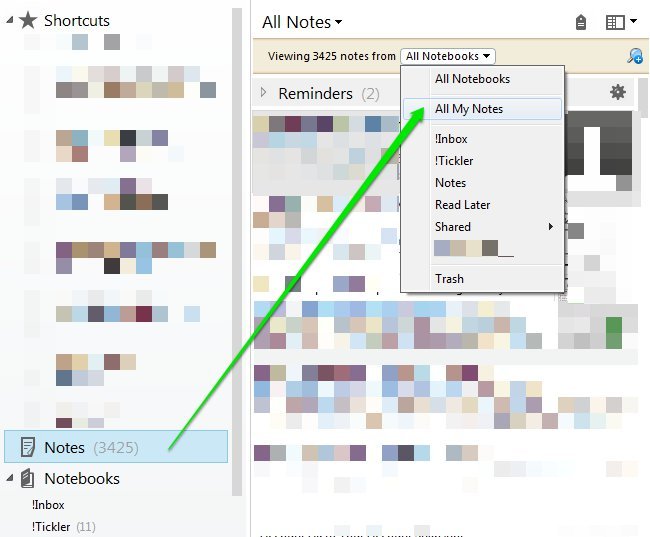 In "All Notes" view can I filter just MY notes and exclude notes from ...