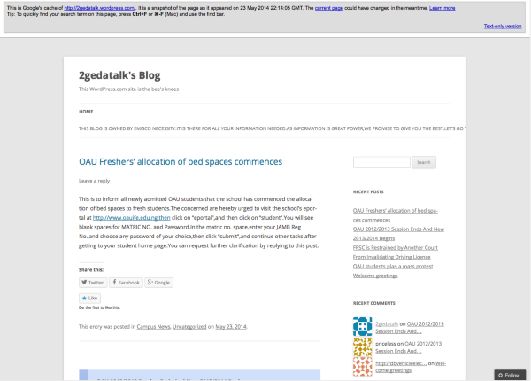 2gedatalk s Blog This WordPress com site is the bee s knees