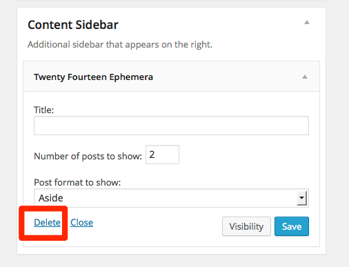 Widgets Curious London WordPress