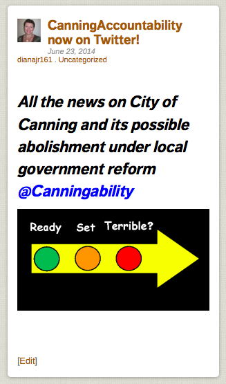CanningAccountability The City of Canning faces abolishment under Local Government Reform Stay informed 1