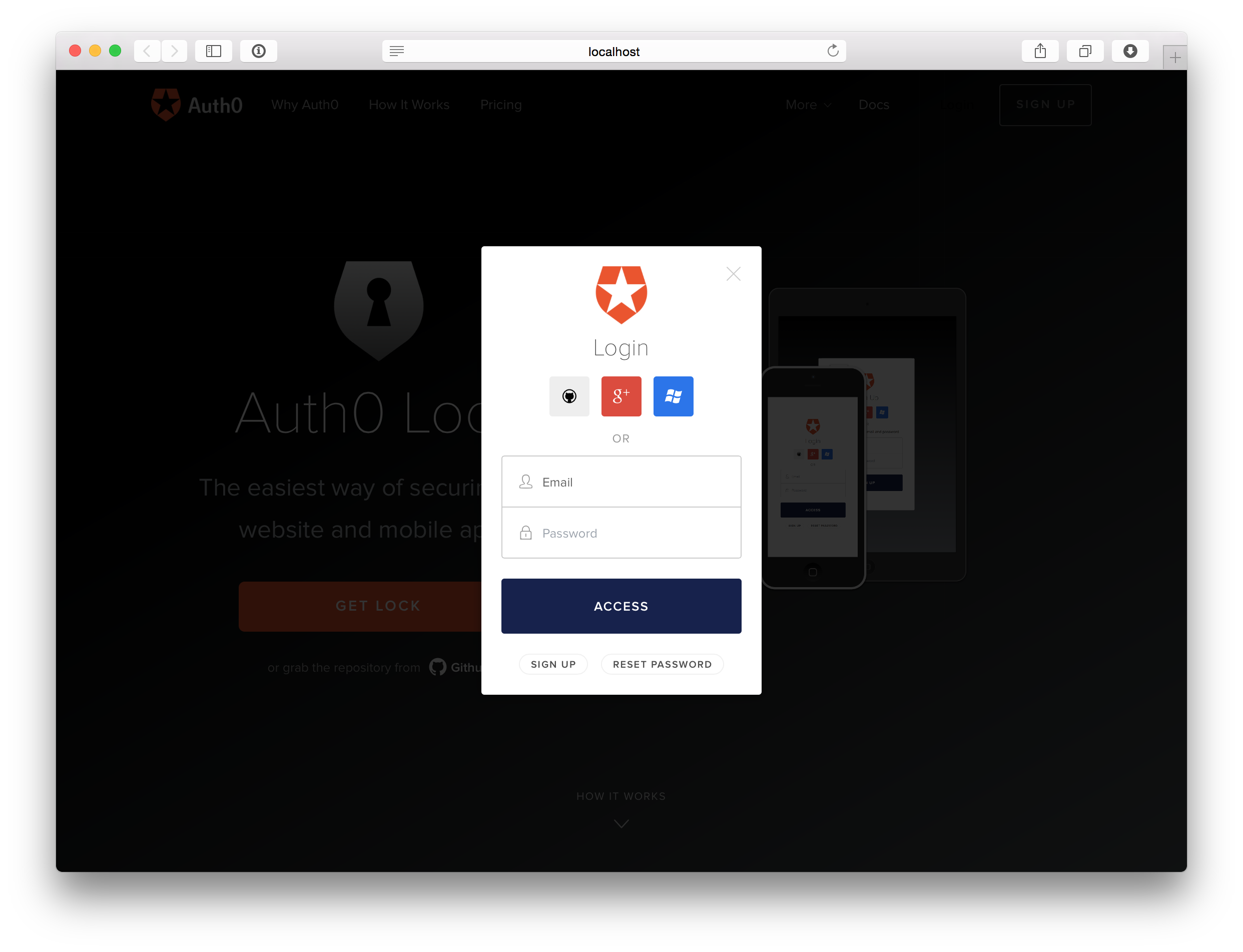 lock auth0