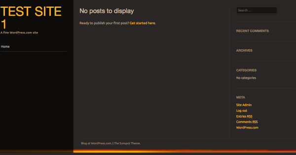 Test Site 1 A fine WordPress com site