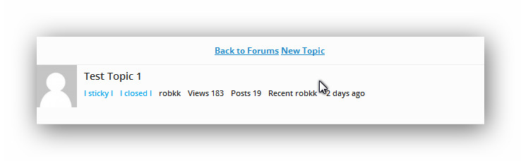 back to forum index + new topic button