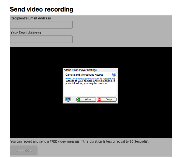Record and Send a Video Message I ve Gotta Get a Message to You