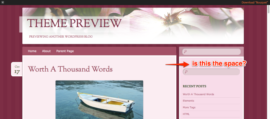 WordPress Bouquet Free WordPress Themes