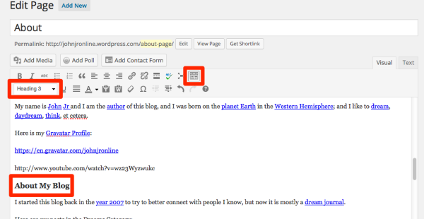 Edit Page John Jr s WordPress Blog WordPress