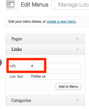 Menus Automattic Theme Testing WordPress