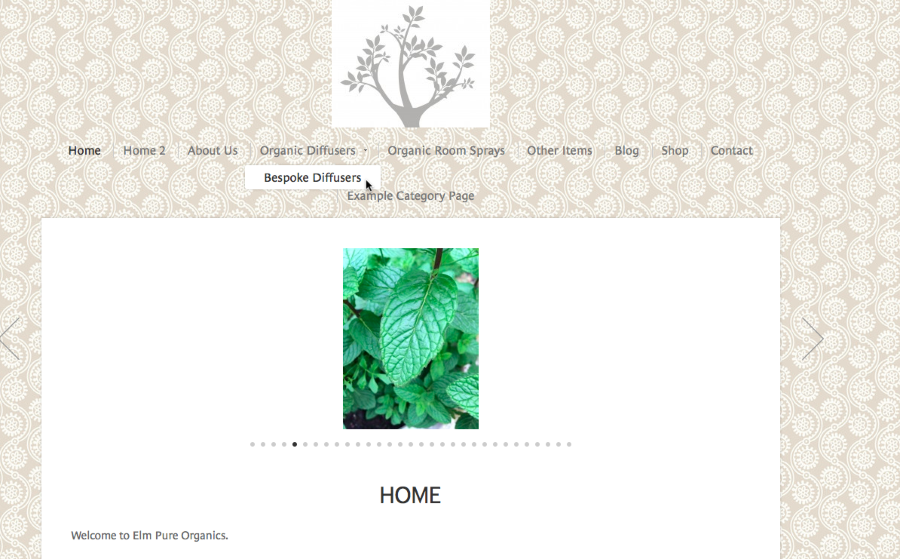 Elm pure organics 100 organic home fragrance