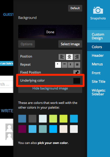 Customize Zoren WordPress