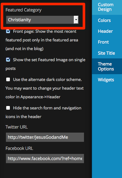 Customize Structure WordPress 1
