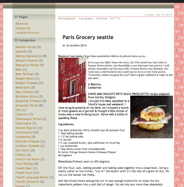 Paris Grocery in Seattle Unexpected finds for the Francophile in all of us Paris Grocery in Seattle